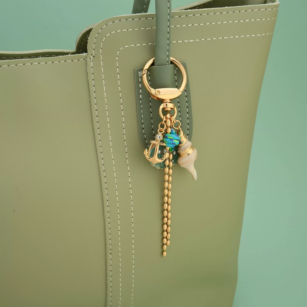 Pearl Shell Bag Charm