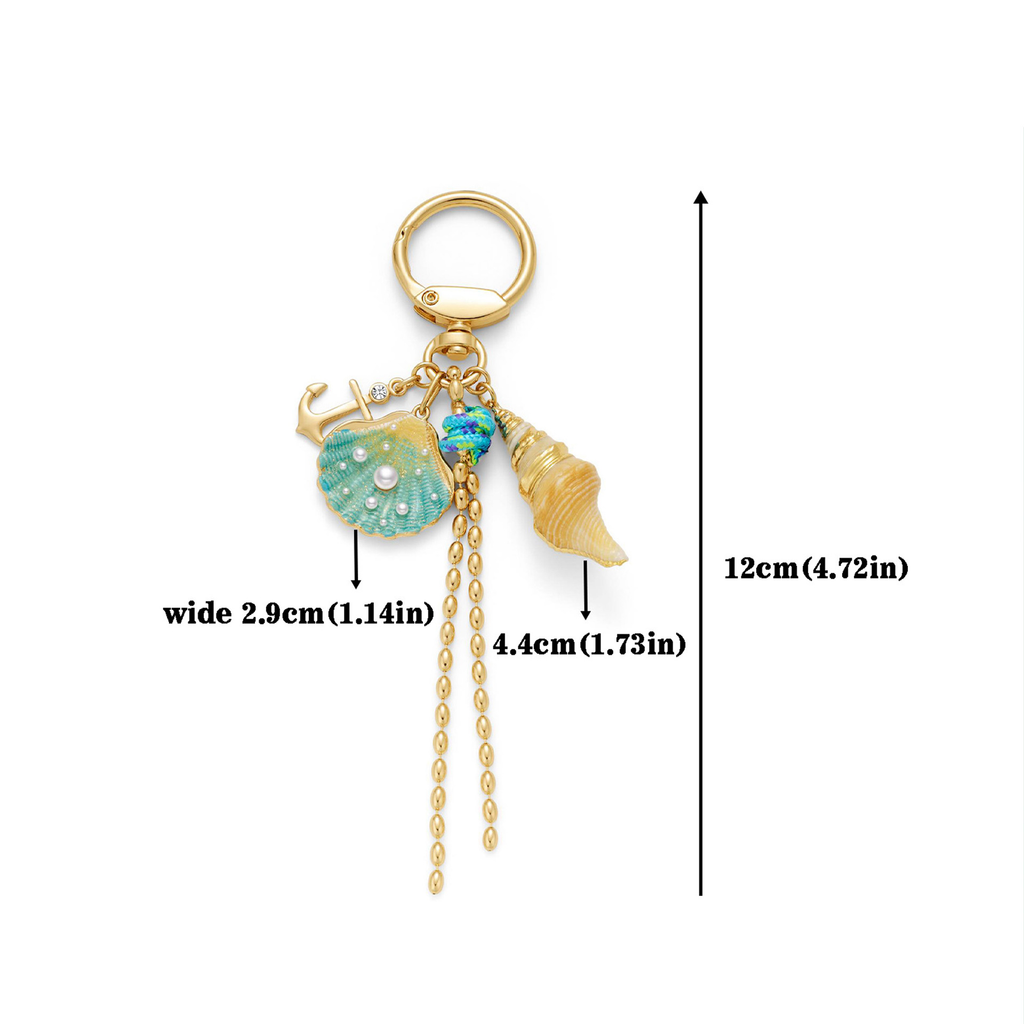 Pearl Shell Bag Charm