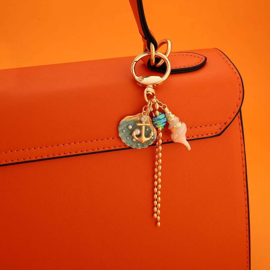 Pearl Shell Bag Charm