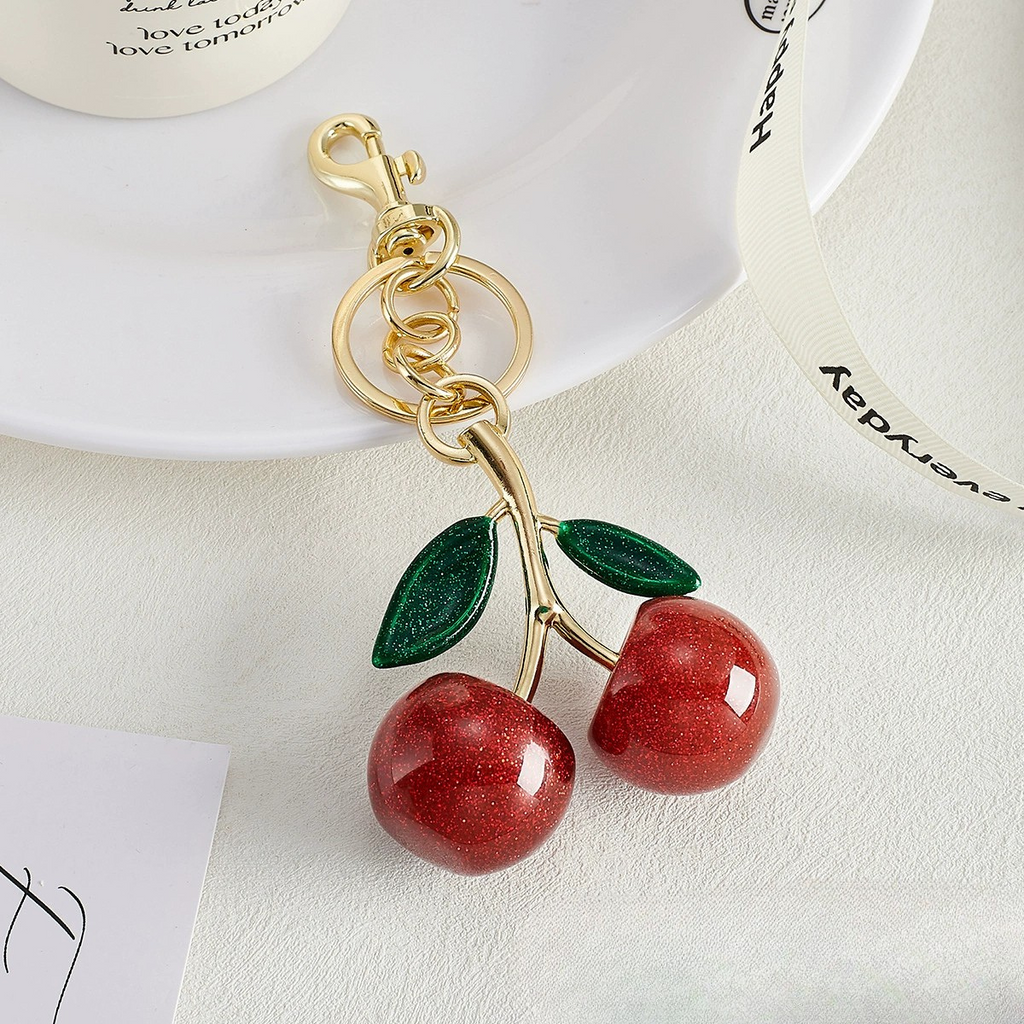 Colorful Cherry Bag Charm