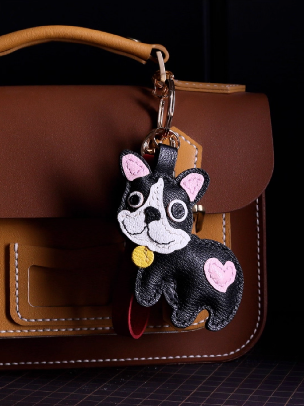 Handmade French Bulldog Bag Charm