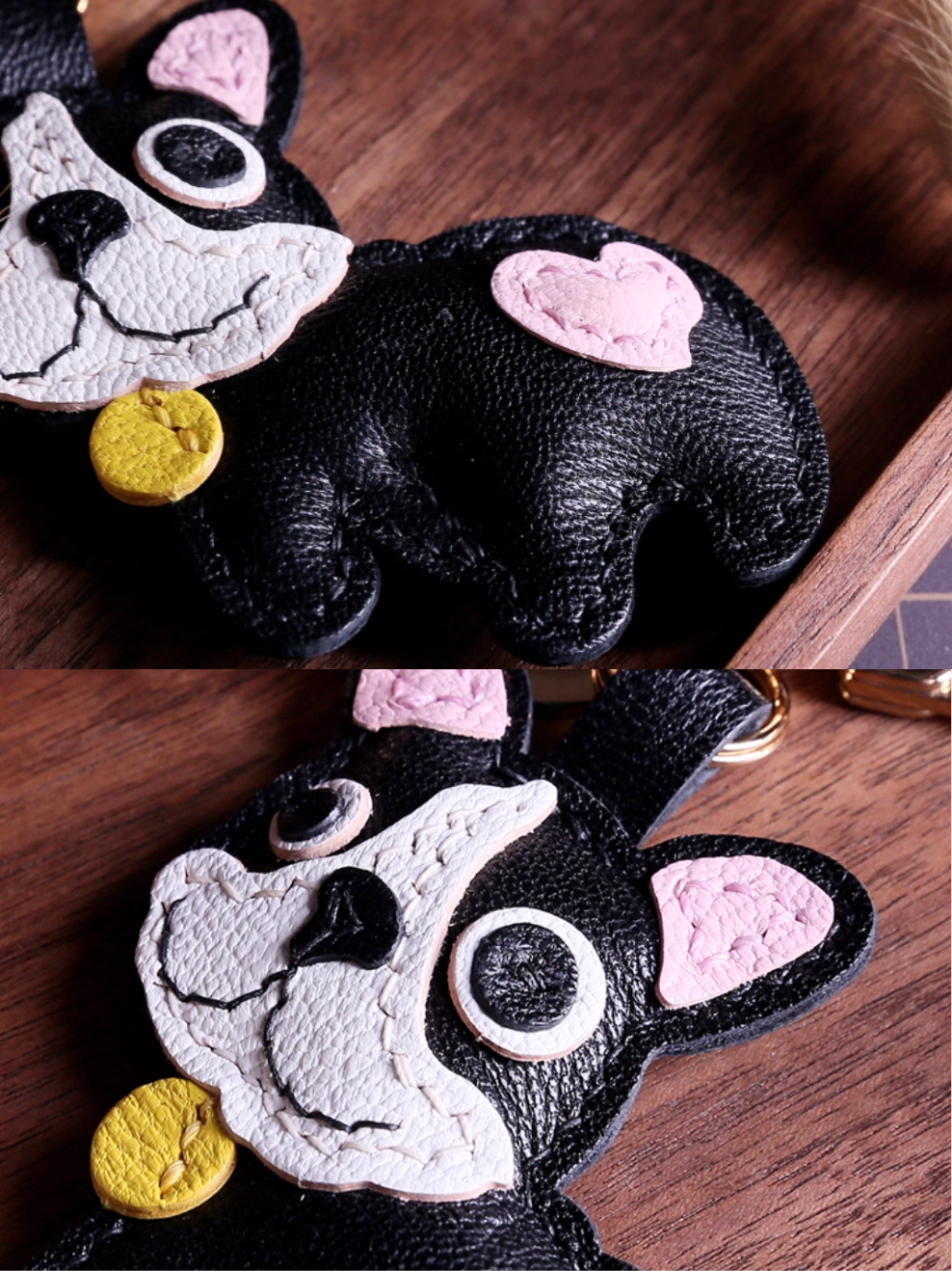 Handmade French Bulldog Bag Charm