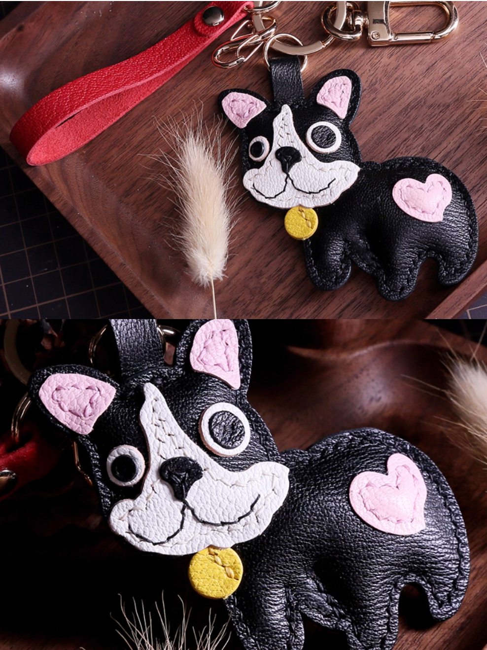 Handmade French Bulldog Bag Charm