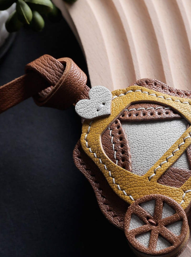 Handmade Pumpkin Coach Bag Charm