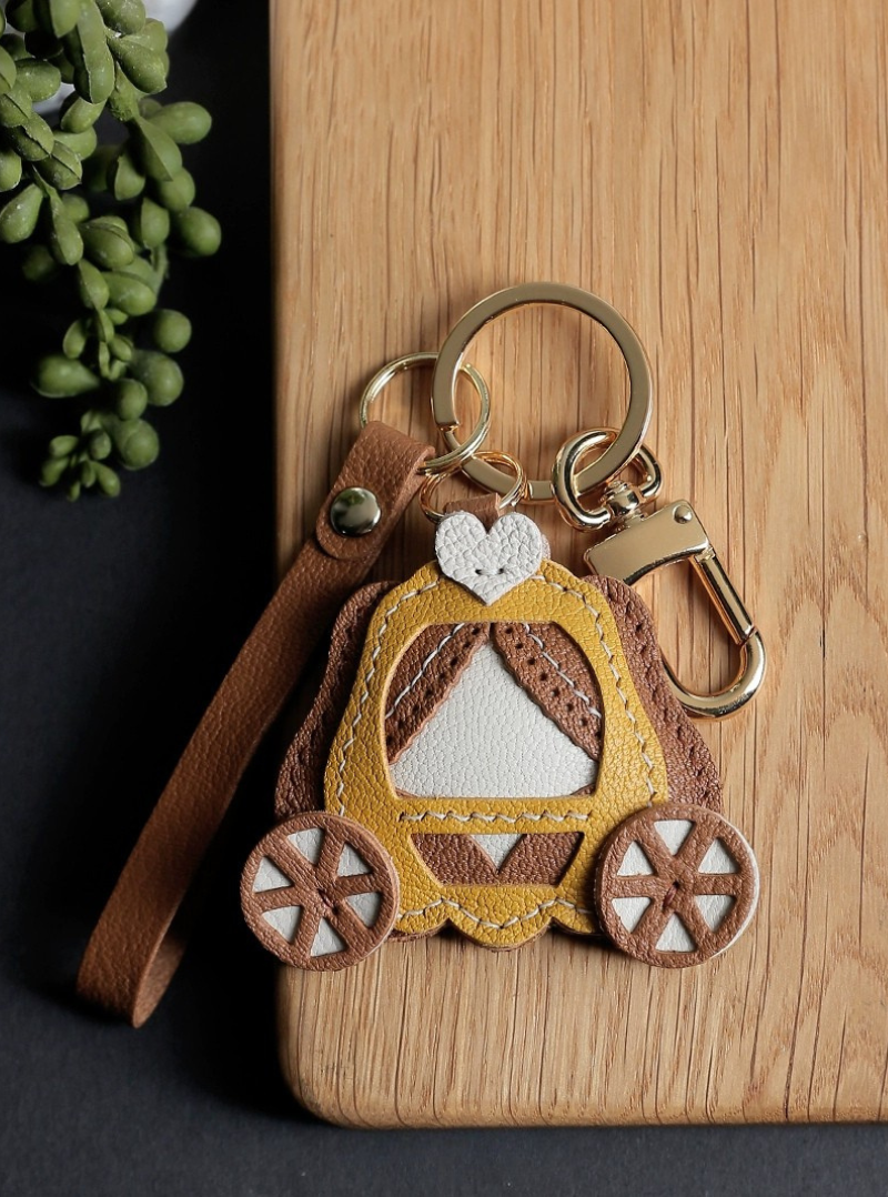 Handmade Pumpkin Coach Bag Charm