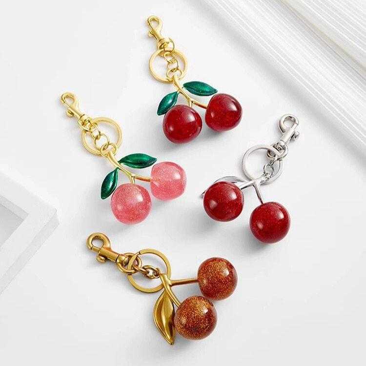 Red Cherry Bag Charm