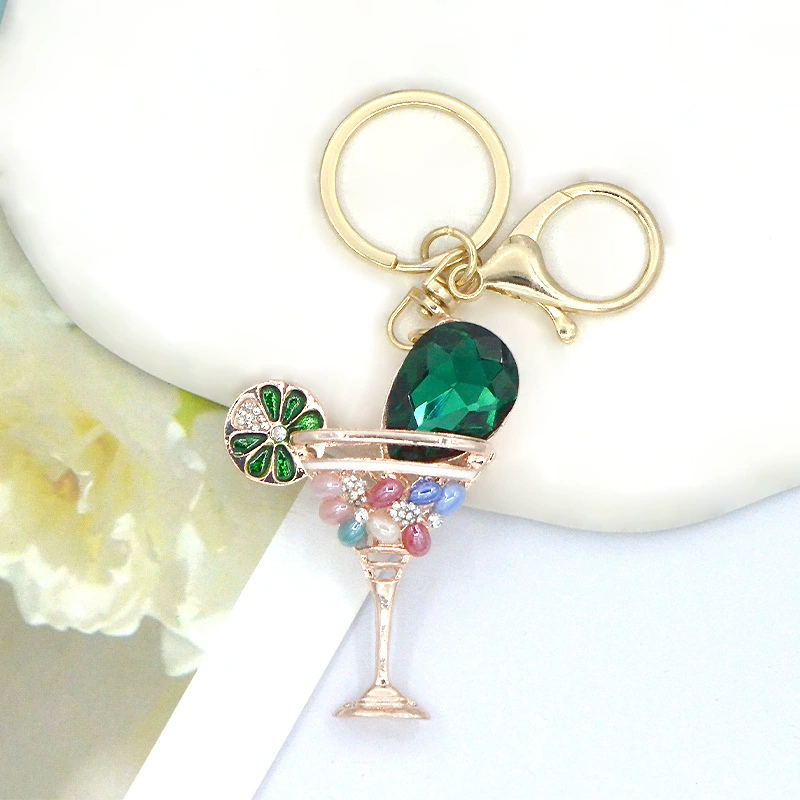 Sparkling Wine Glass Bag Charms