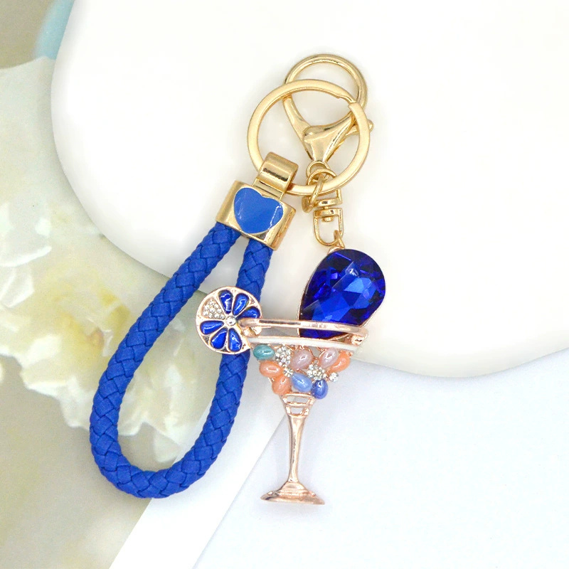 Sparkling Wine Glass Bag Charms