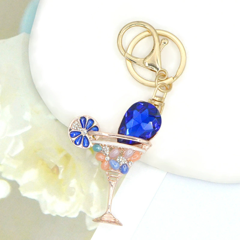 Sparkling Wine Glass Bag Charms