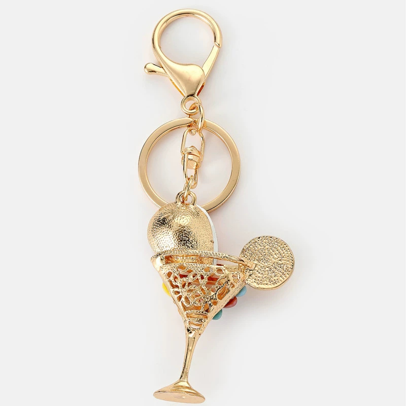 Sparkling Wine Glass Bag Charms