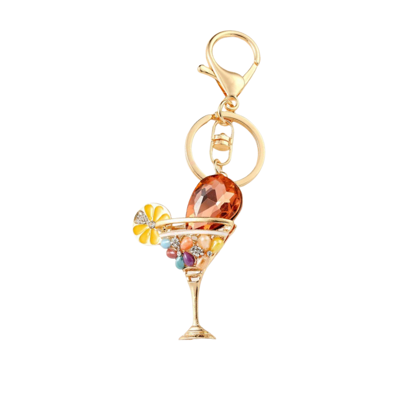 Sparkling Wine Glass Bag Charms