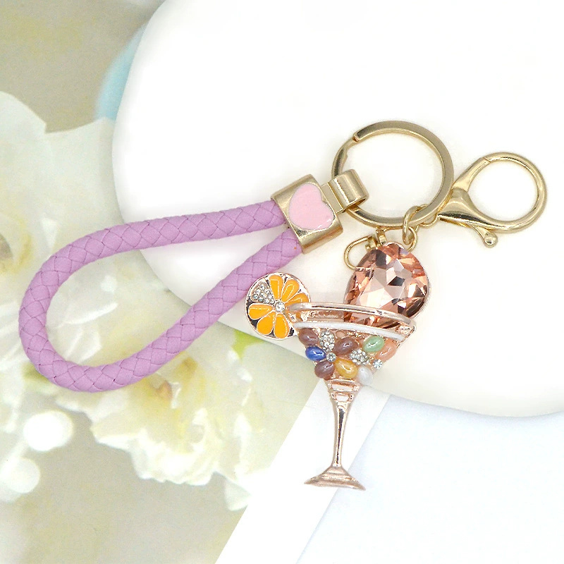 Sparkling Wine Glass Bag Charms