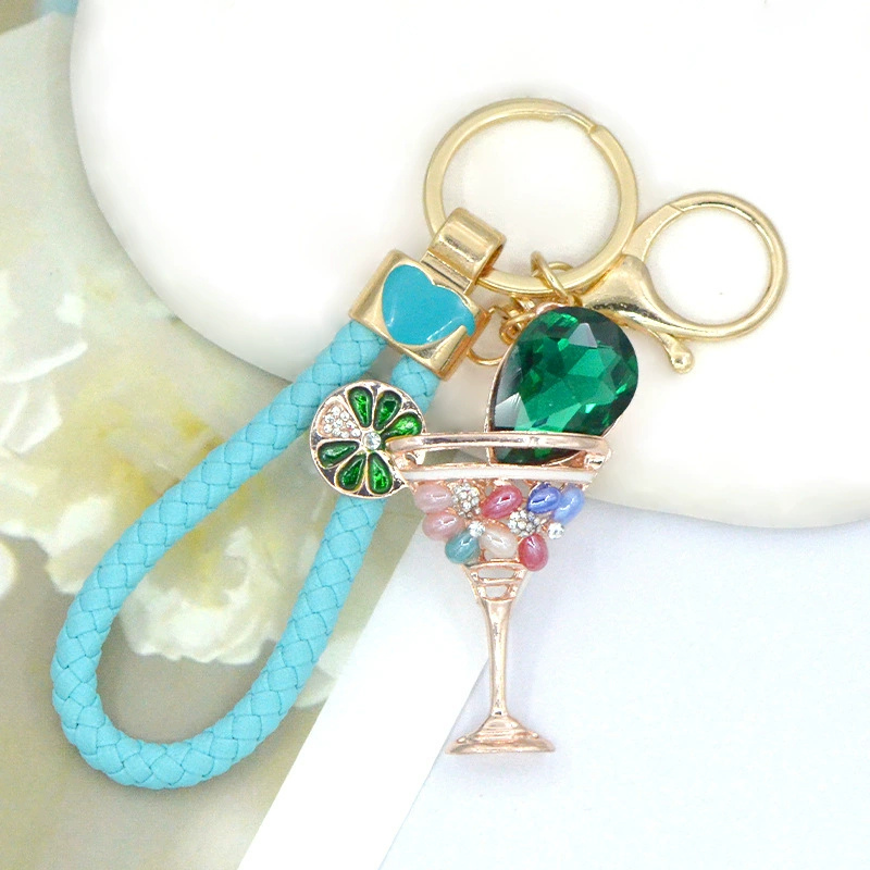 Sparkling Wine Glass Bag Charms