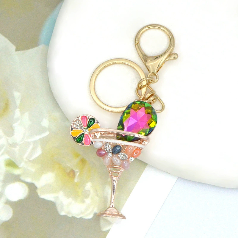 Sparkling Wine Glass Bag Charms