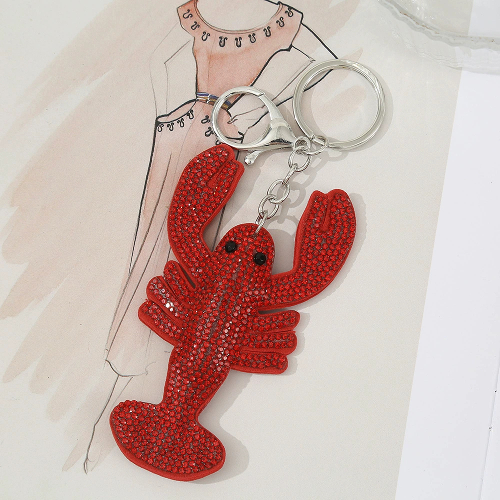 Sparkly Lobster Bag Charm