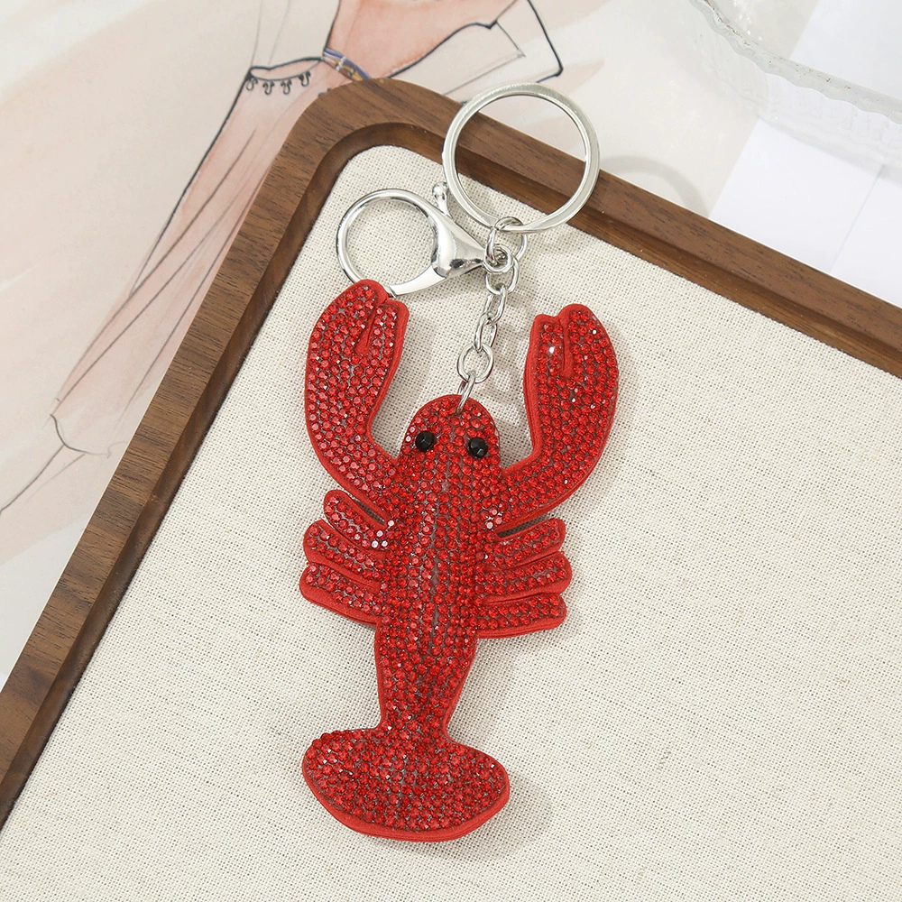 Sparkly Lobster Bag Charm