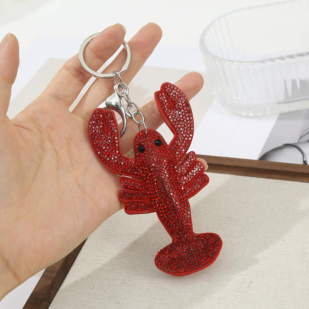 Sparkly Lobster Bag Charm