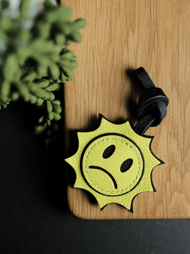 Handmade Sun Face Bag Charm