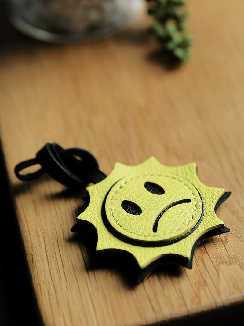 Handmade Sun Face Bag Charm