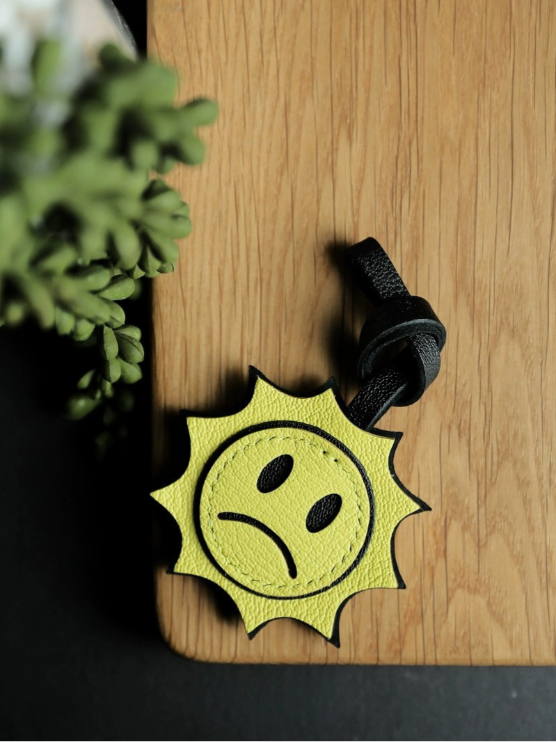 Handmade Sun Face Bag Charm