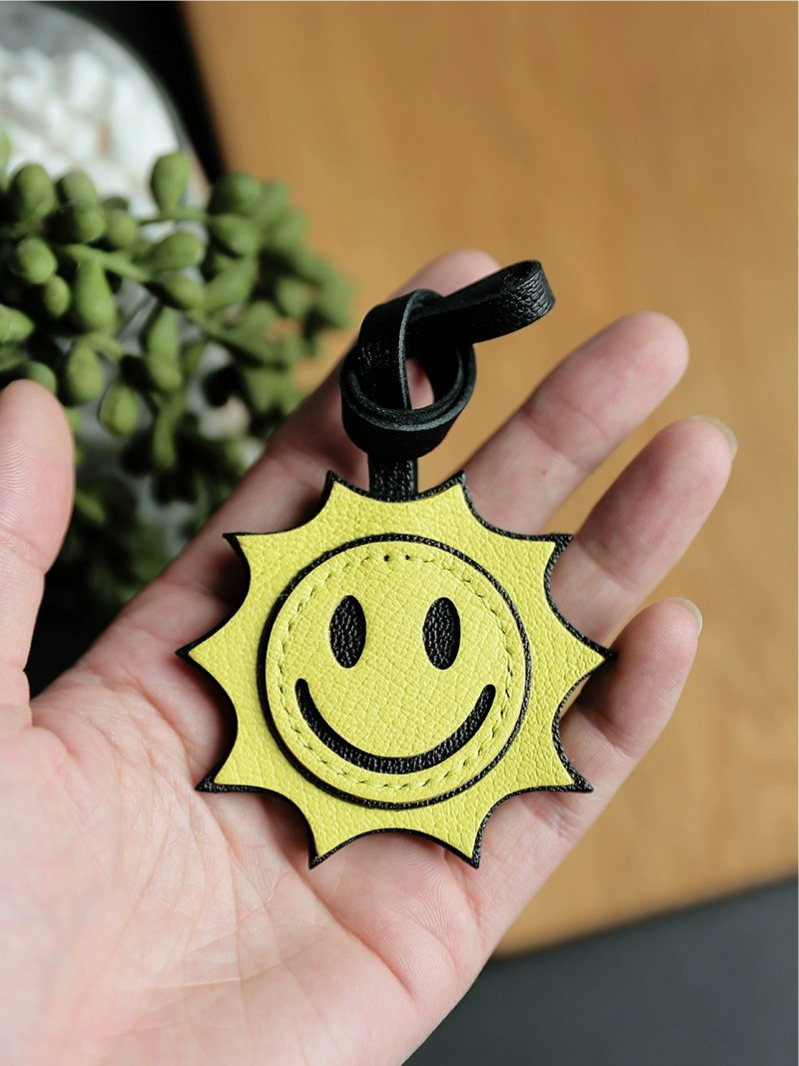Handmade Sun Face Bag Charm