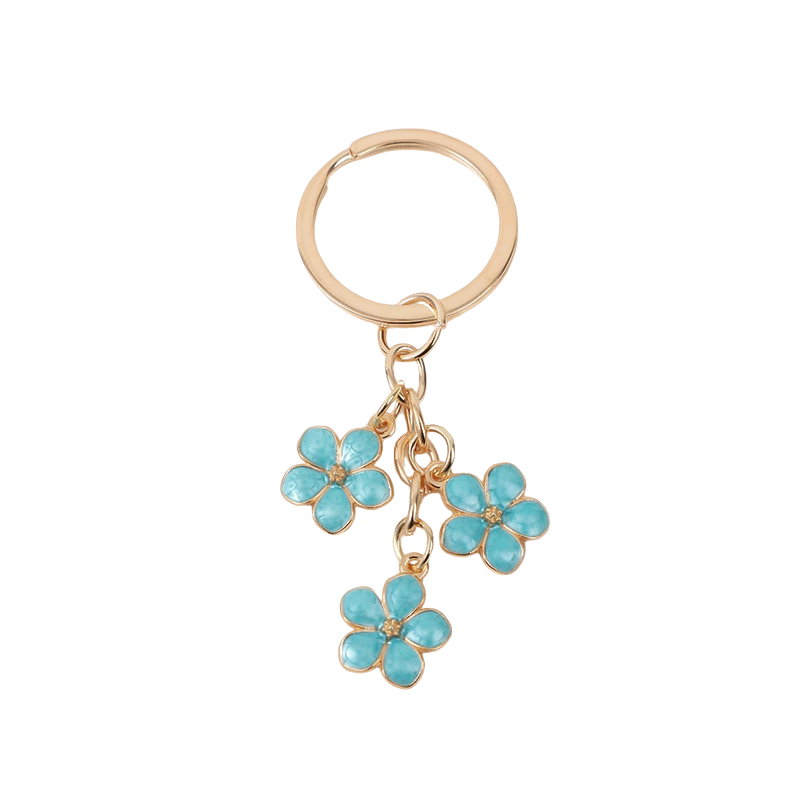 Tripe Flowers Bag Charms