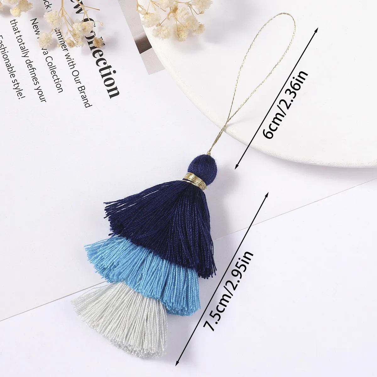 Triple Tassel Bag Charm