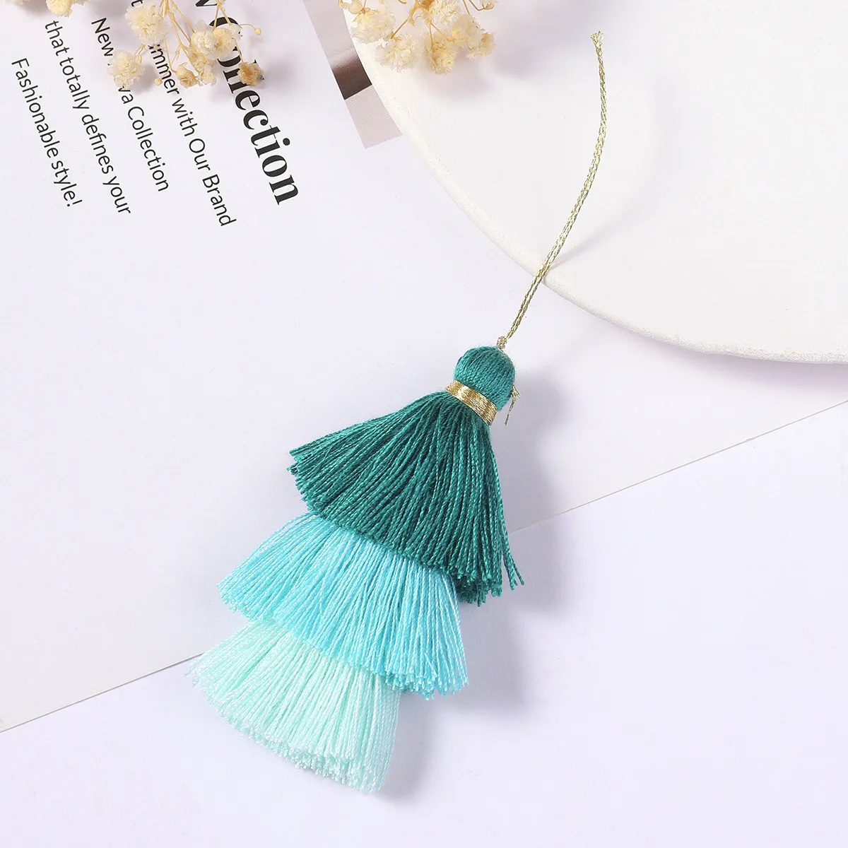Triple Tassel Bag Charm