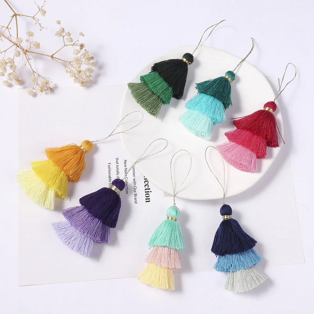 Triple Tassel Bag Charm