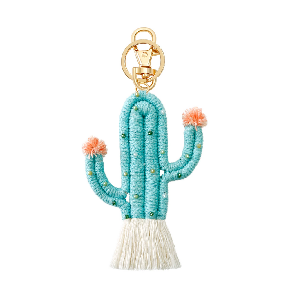 Woven Cactus Bag Charm