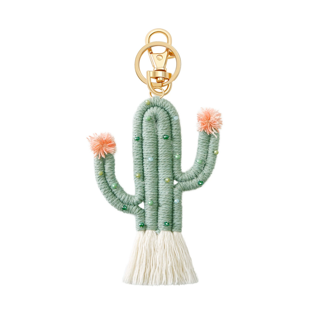 Woven Cactus Bag Charm