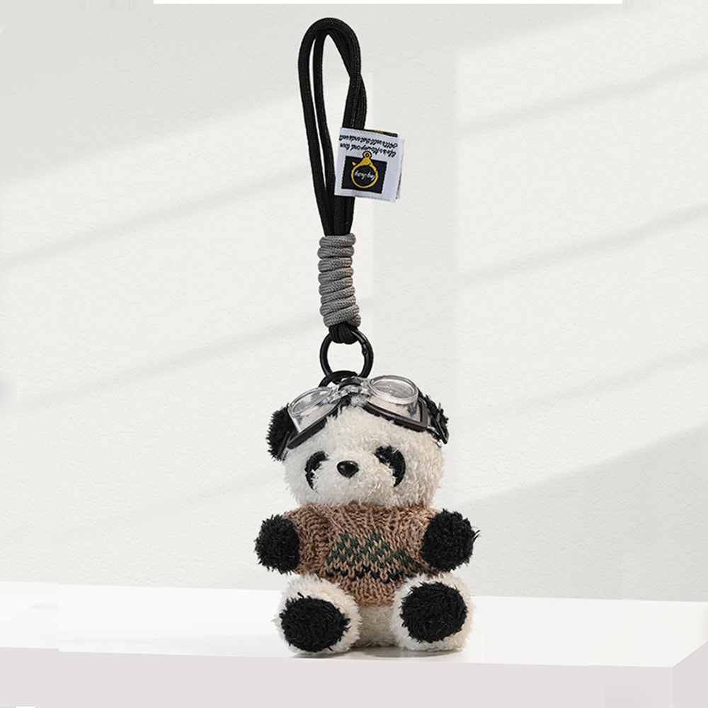 Aviator Panda Bag Charm