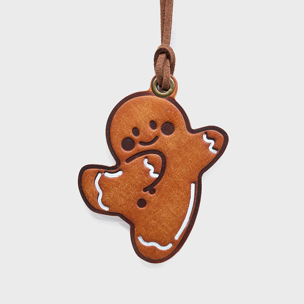 Christmas Leather Bag Charm