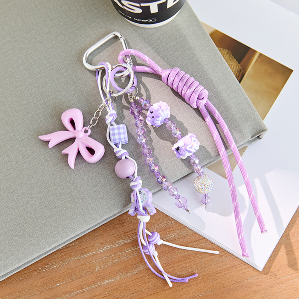 Colorful Beads Knot Bag Charm