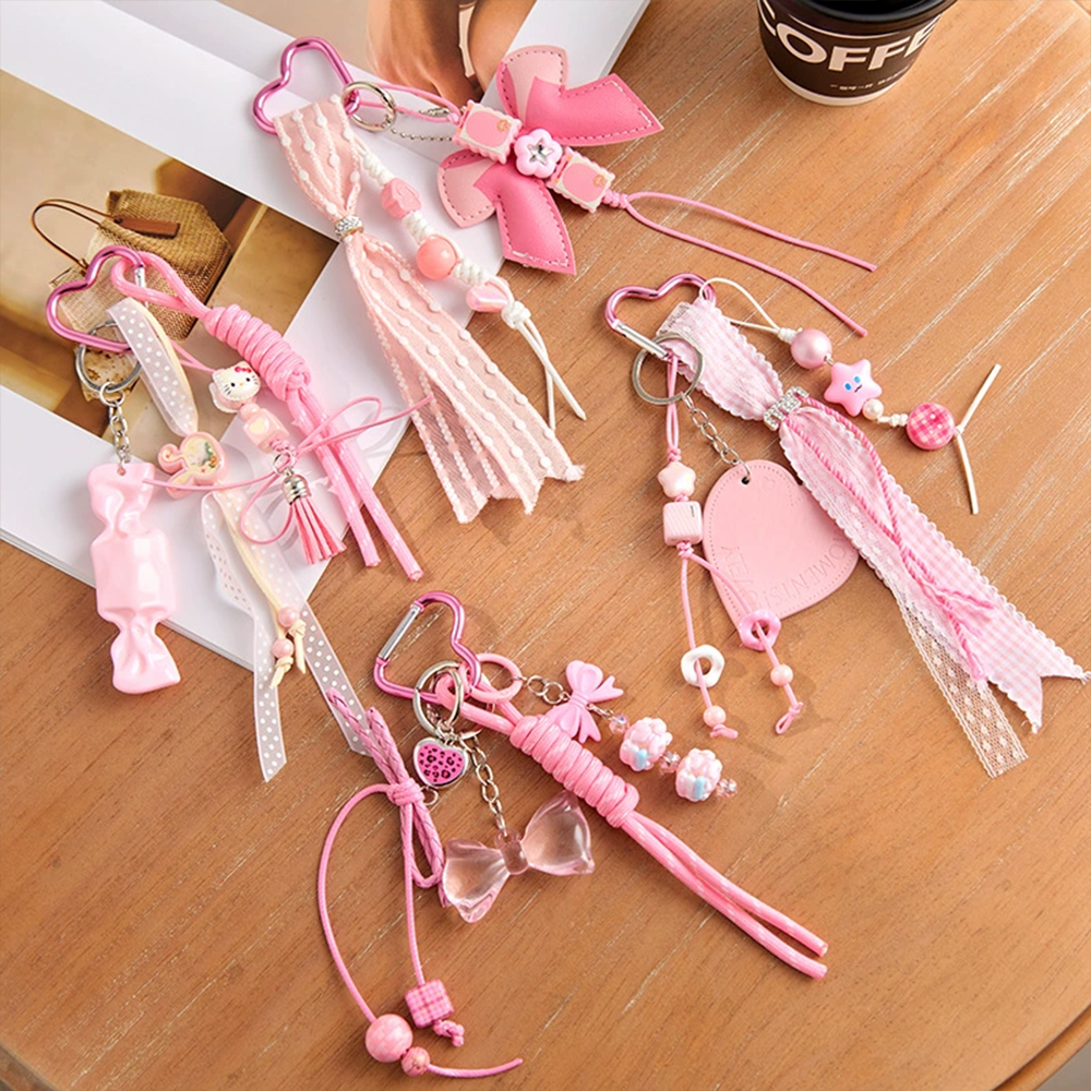 Colorful Beads Knot Bag Charm