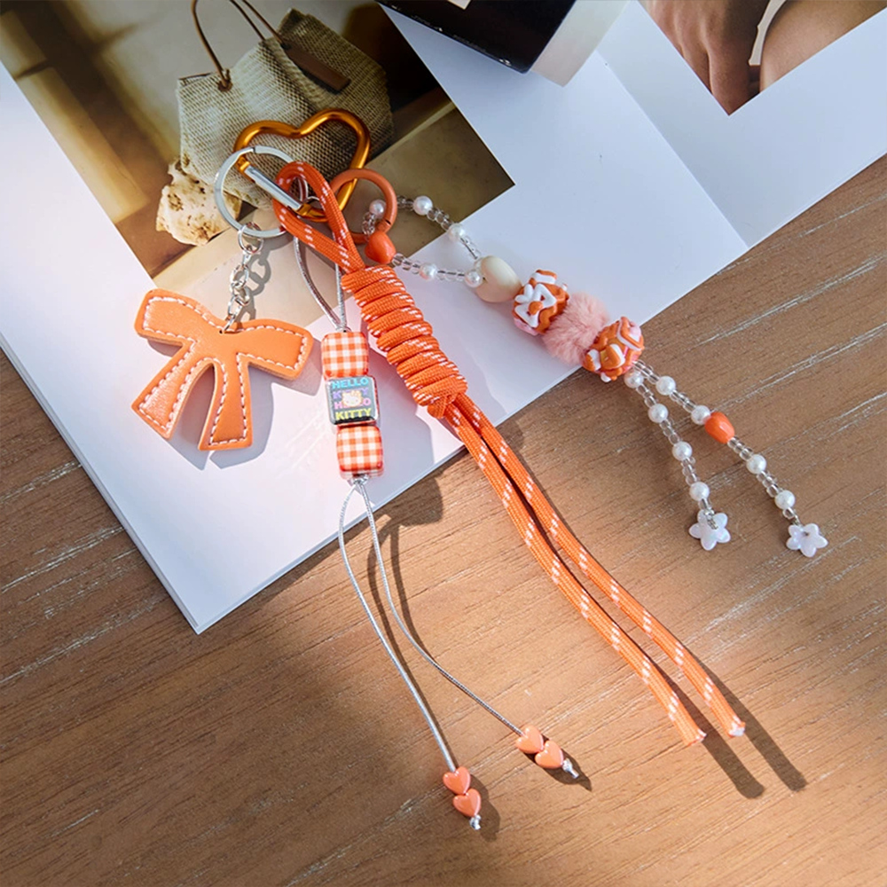 Colorful Beads Knot Bag Charm