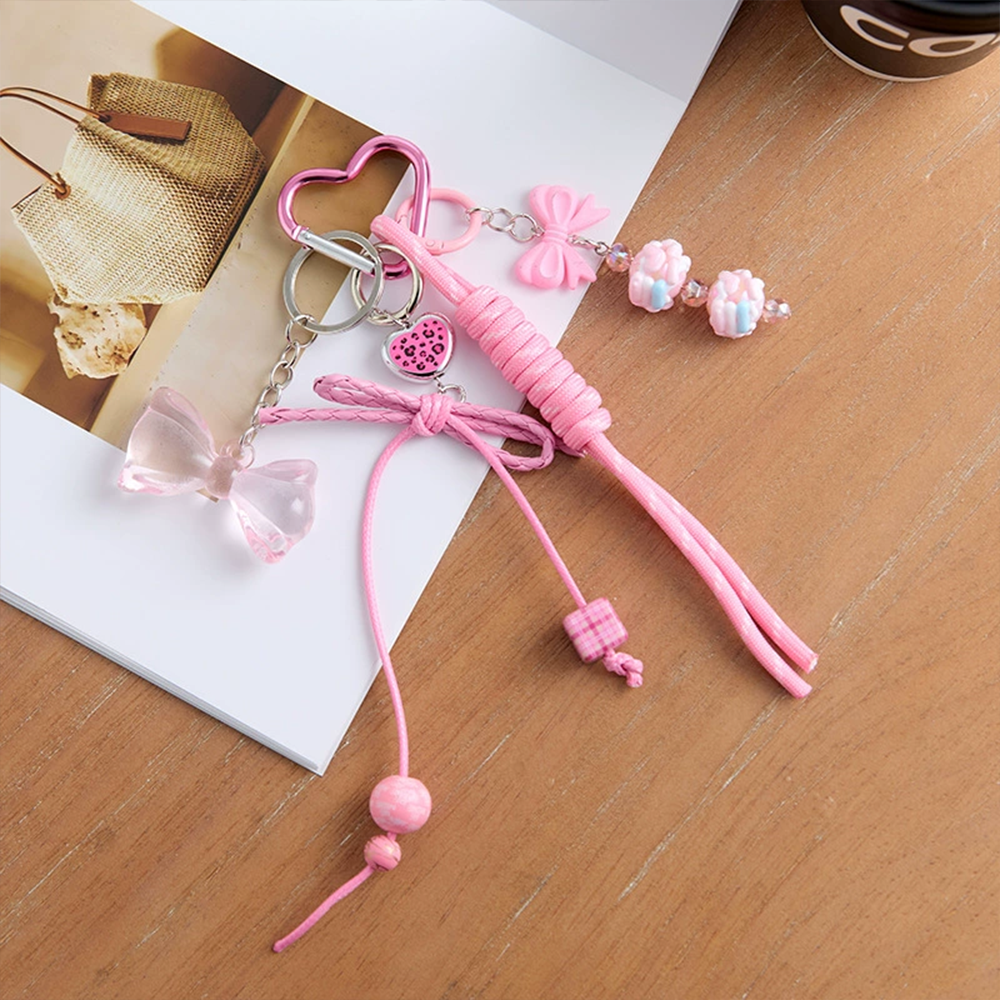 Colorful Beads Knot Bag Charm