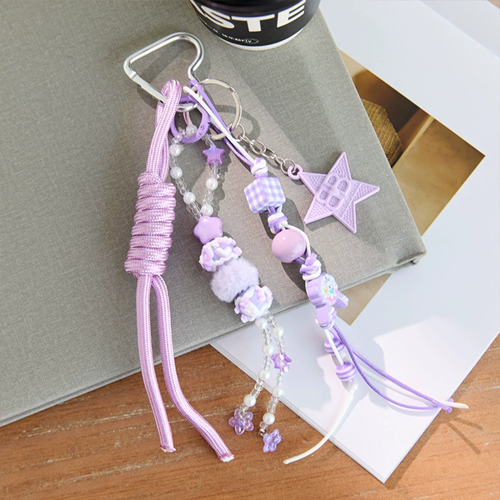 Colorful Beads Knot Bag Charm