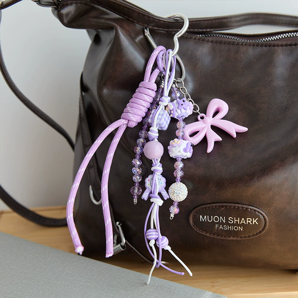 Colorful Beads Knot Bag Charm