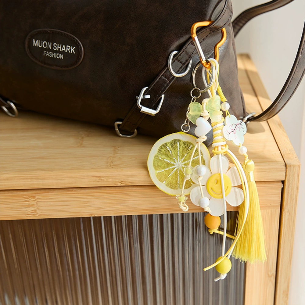 Colorful Beads Knot Bag Charm