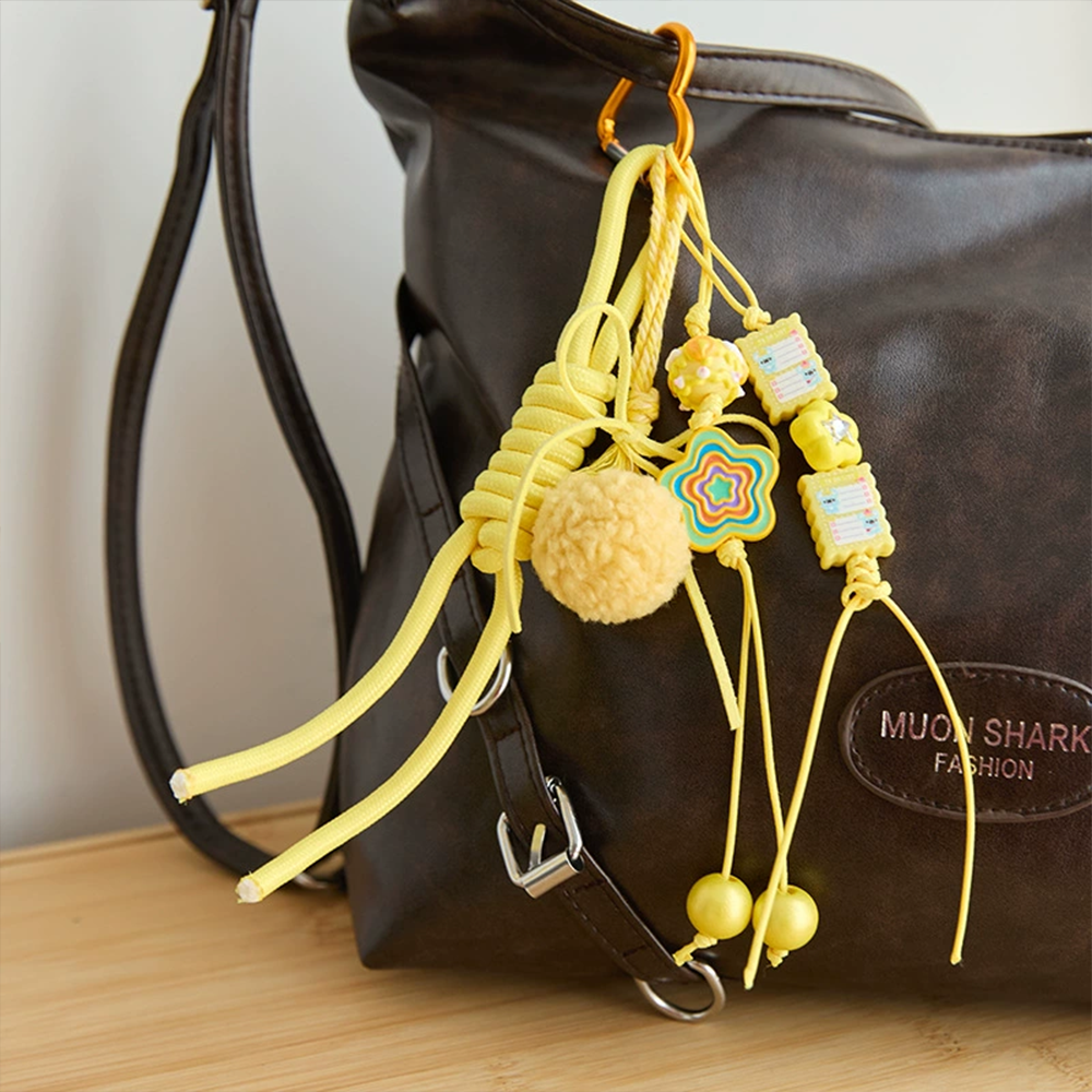 Colorful Beads Knot Bag Charm