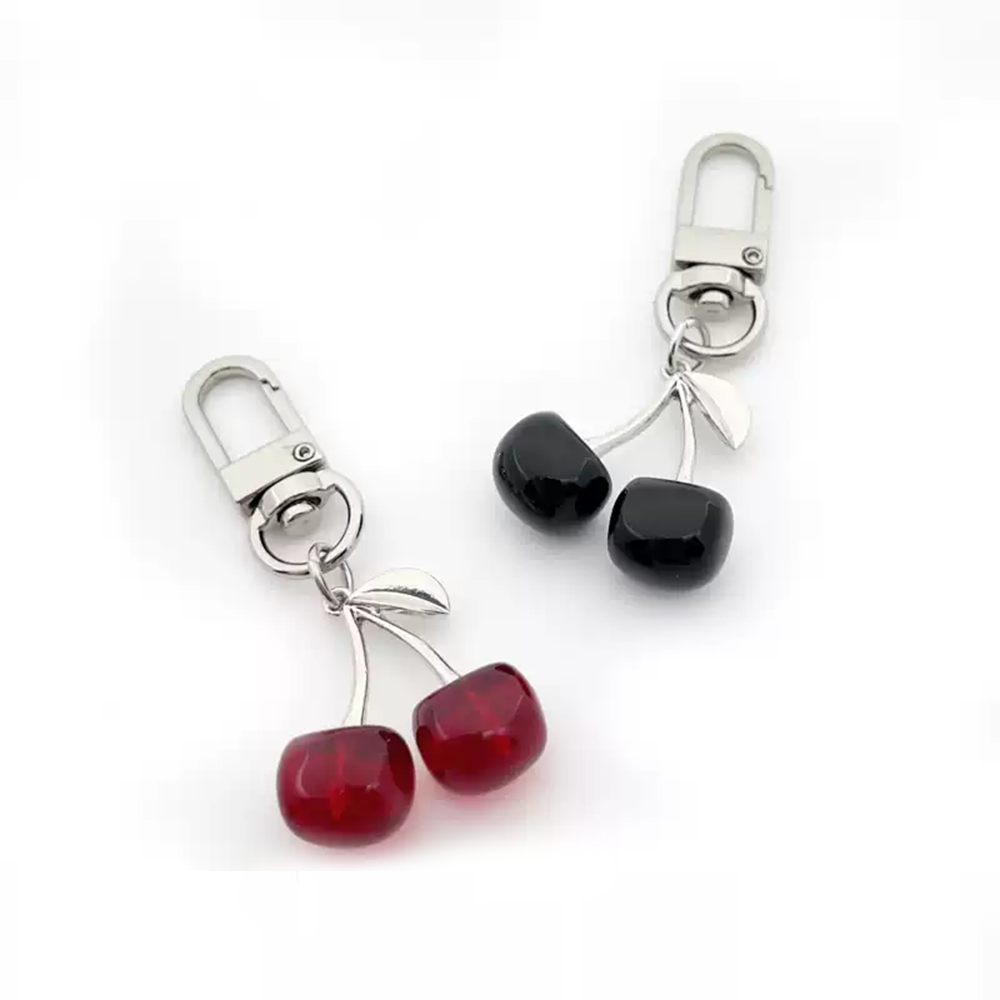 Glass Cherry Bag Charm