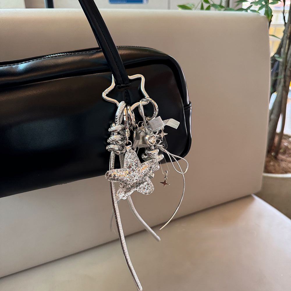 Glitter Star Chain Bag Charm