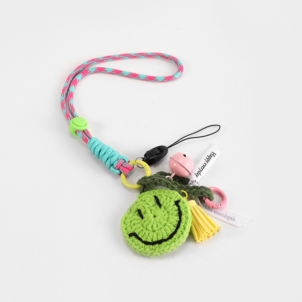 Happy Face Bag Charm