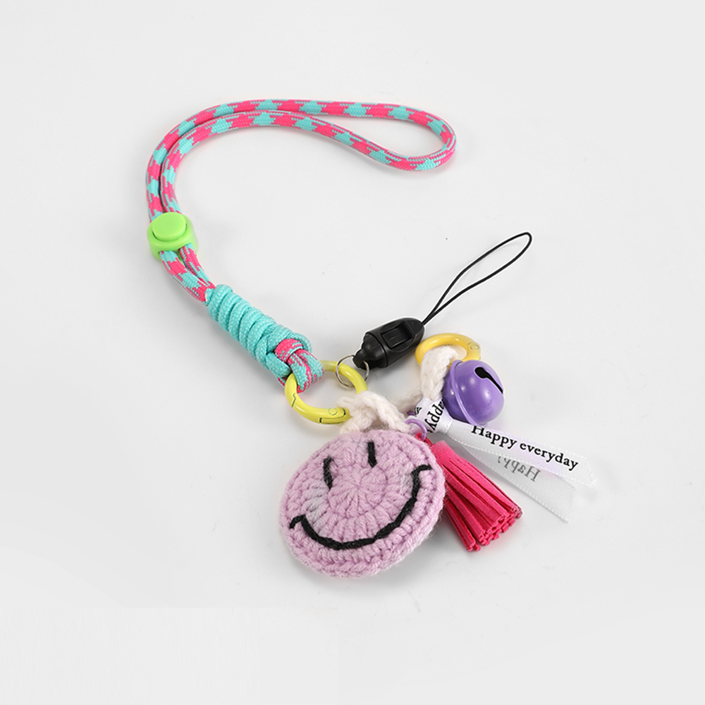 Happy Face Bag Charm