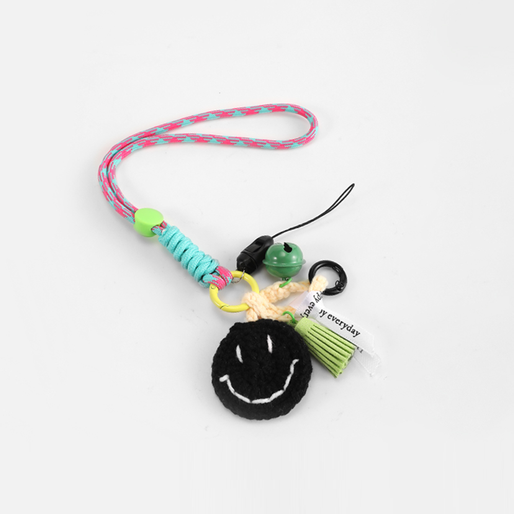 Happy Face Bag Charm