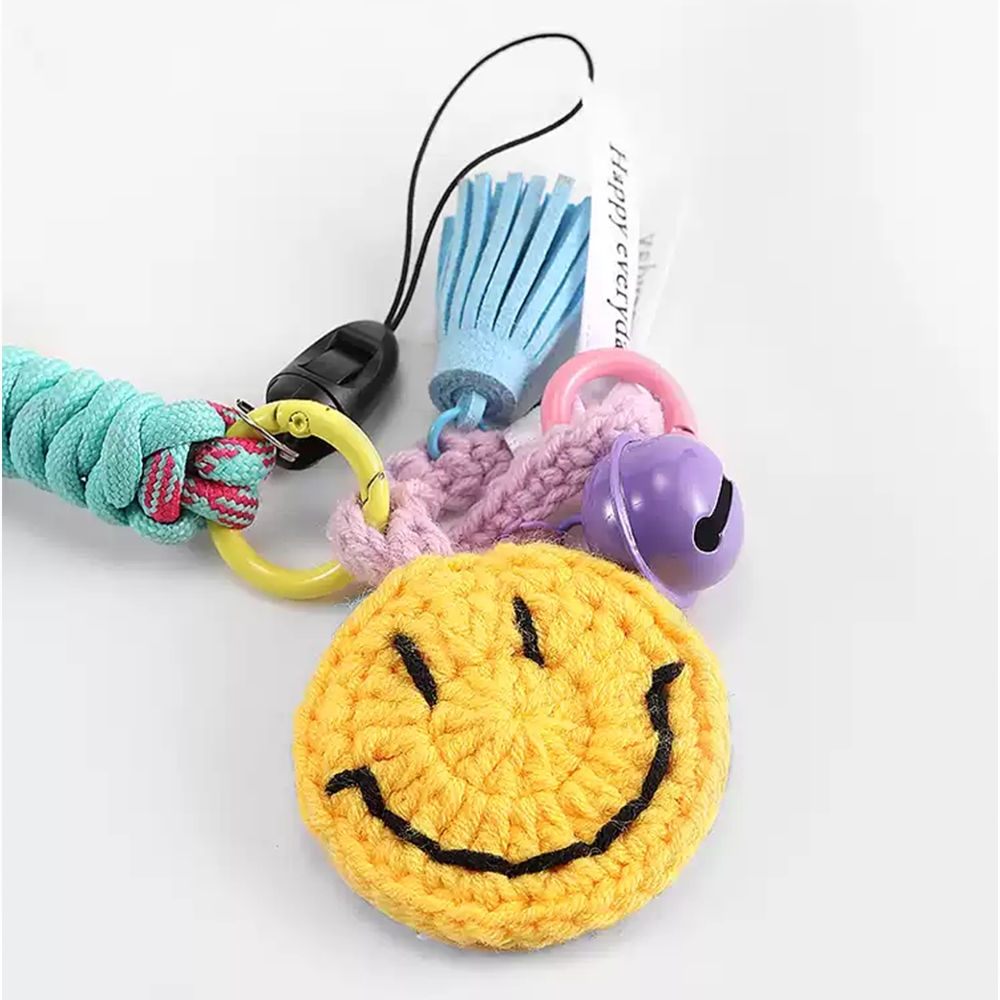 Happy Face Bag Charm
