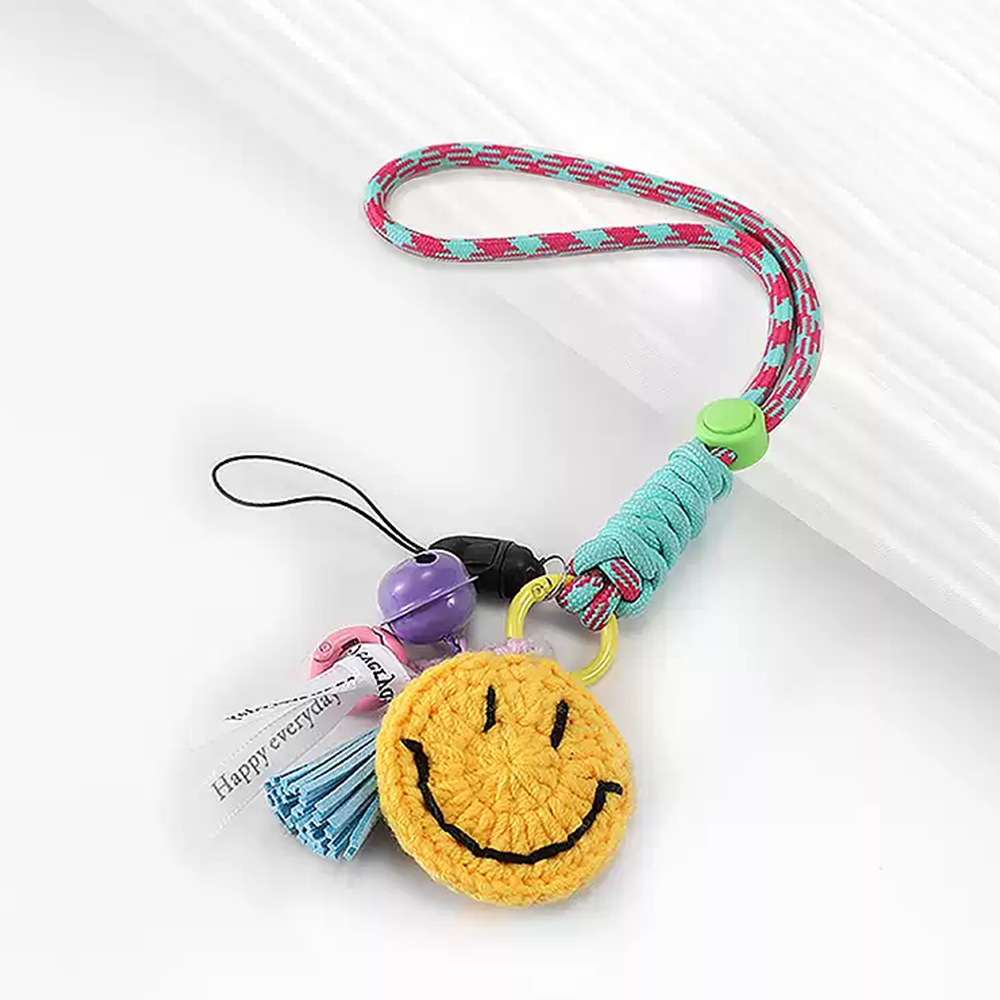 Happy Face Bag Charm