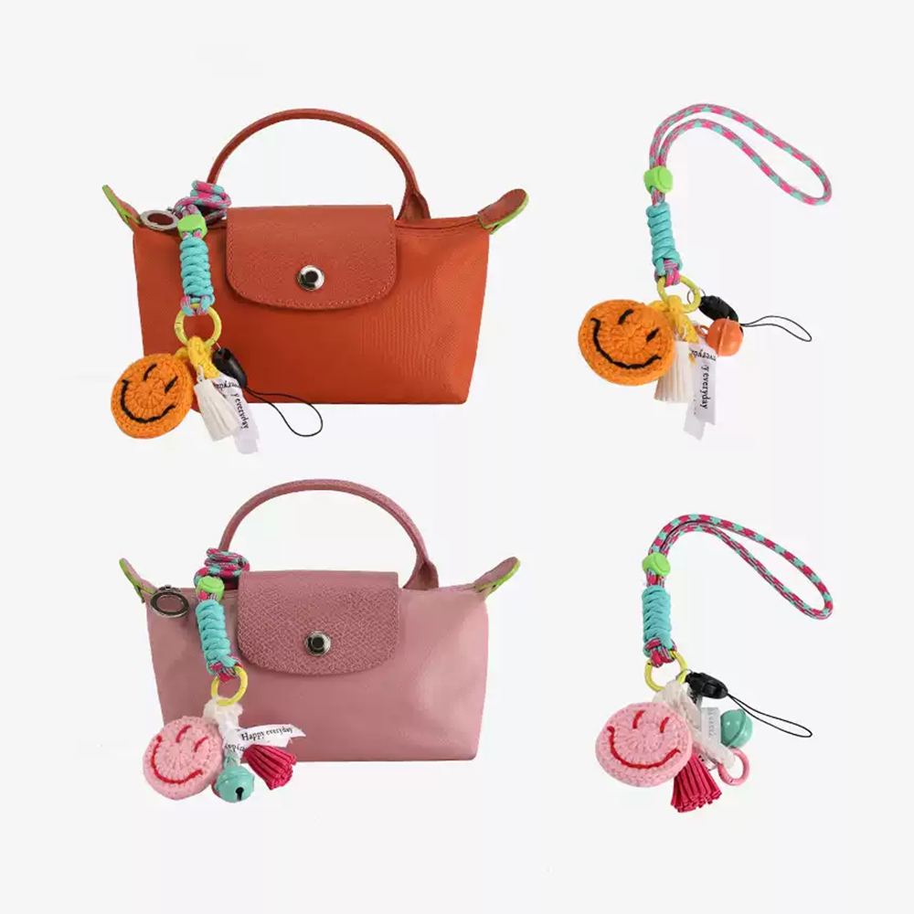 Happy Face Bag Charm