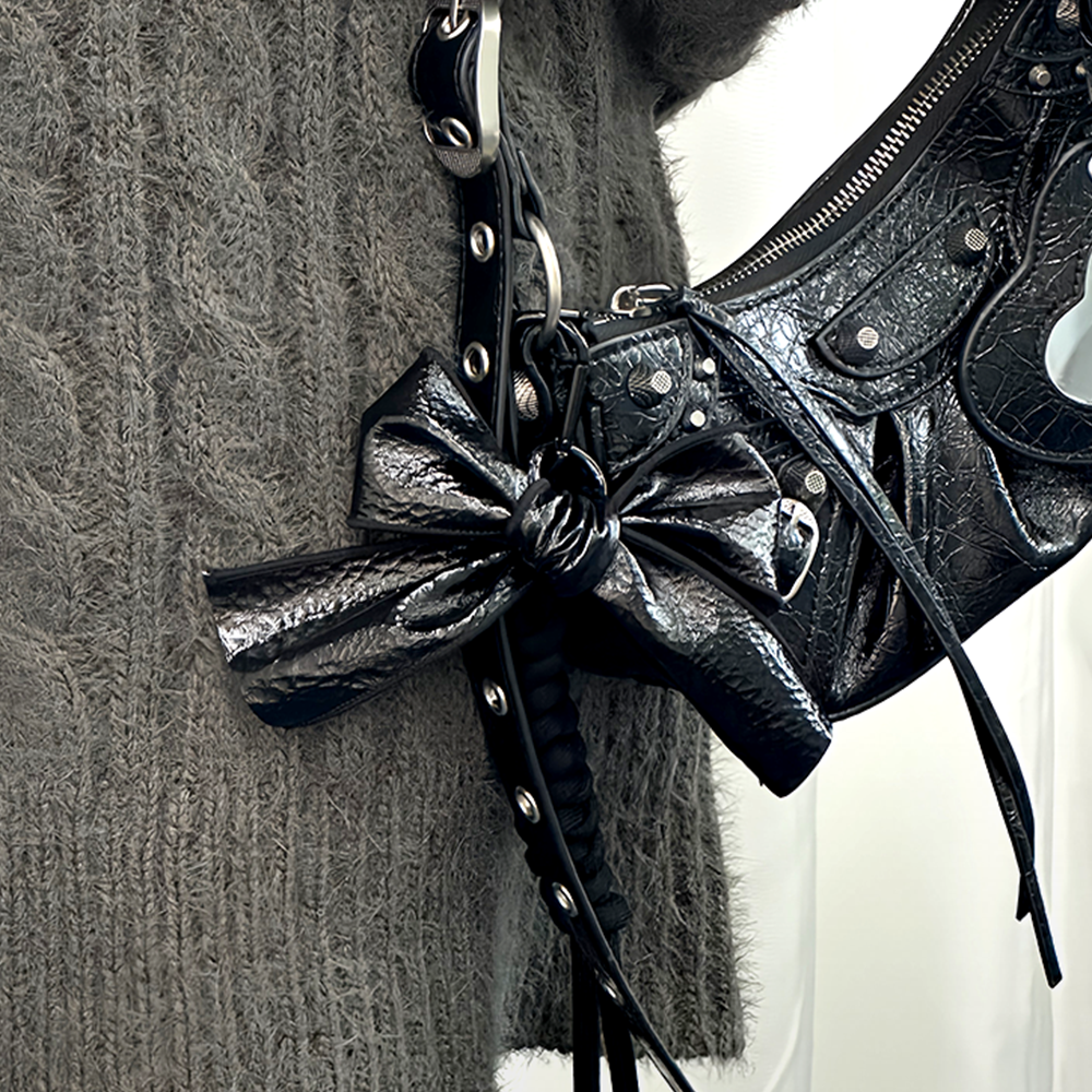 Lacquer Bow Bag Charm